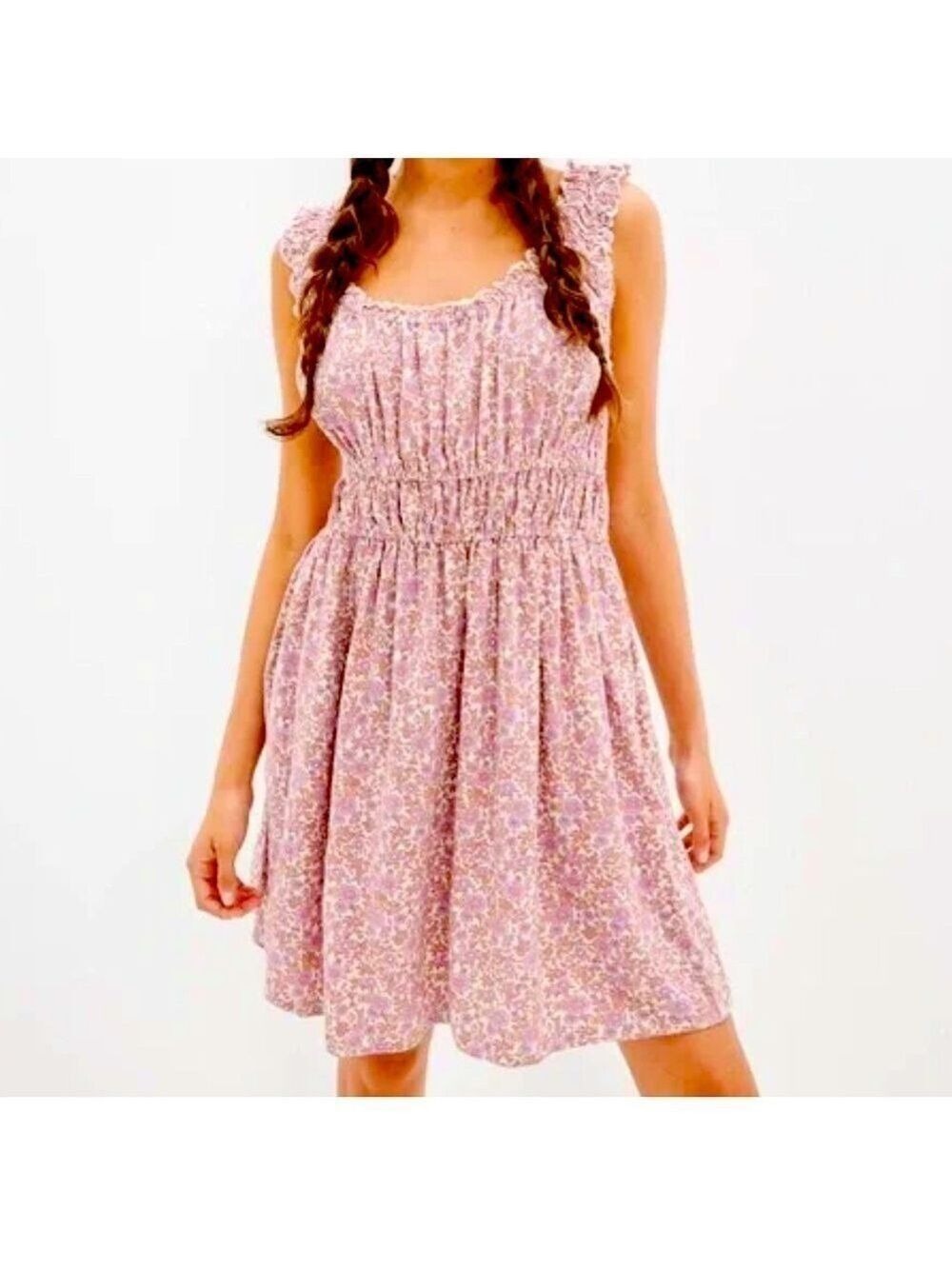 American Eagle Outfitters Purple Floral Mini Dress